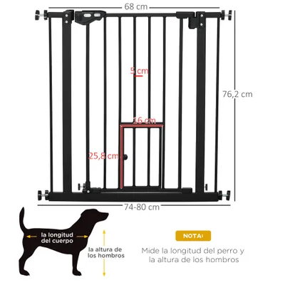 PawHut Barrera de Seguridad PawHut Barrera de Seguridad