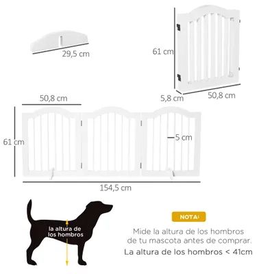 PawHut Barrera de Seguridad