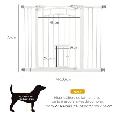 PawHut Barrera de Seguridad