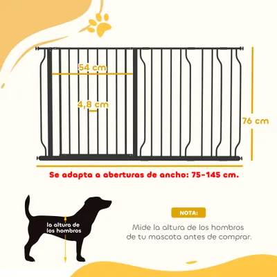 PawHut Barrera de Seguridad