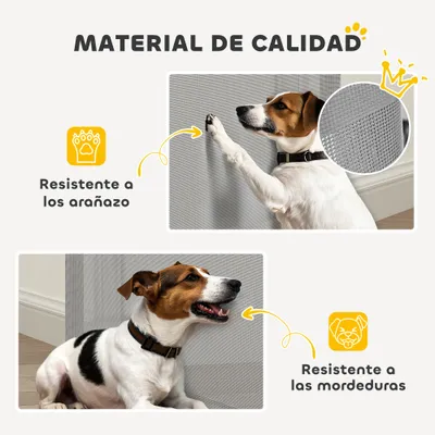 PawHut Barrera para Perro 146x9x86.5 cm Gris PawHut Barrera para Perro 146x9x86.5 cm Gris