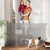 PawHut Barrera para Perro 146x9x86.5 cm Gris PawHut Barrera para Perro 146x9x86.5 cm Gris
