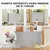PawHut Barrera para Perro 146x9x86.5 cm Gris PawHut Barrera para Perro 146x9x86.5 cm Gris