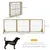 PawHut Barrera para Perro 210x44x70 cm Madera Natural PawHut Barrera para Perro 210x44x70 cm Madera Natural