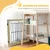 PawHut Barrera para Perro 210x44x70 cm Madera Natural PawHut Barrera para Perro 210x44x70 cm Madera Natural
