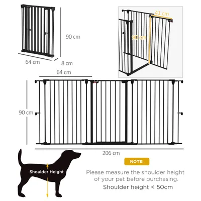 PawHut Barrera de Seguridad