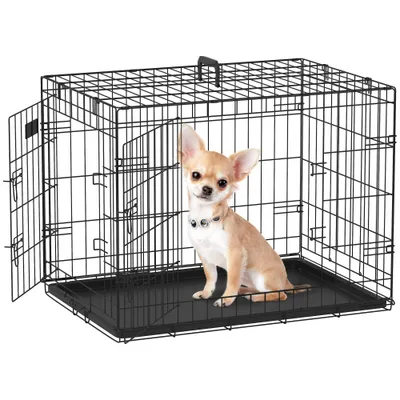 PawHut Jaula de Perro 75x48.5x53 cm Negro PawHut Jaula de Perro 75x48.5x53 cm Negro