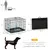 PawHut Jaula de Perro 75x48.5x53 cm Negro PawHut Jaula de Perro 75x48.5x53 cm Negro