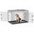PawHut Jaula de Perro 90x57.5x62 cm Negro PawHut Jaula de Perro 90x57.5x62 cm Negro