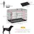 PawHut Jaula de Perro 90x57.5x62 cm Negro PawHut Jaula de Perro 90x57.5x62 cm Negro