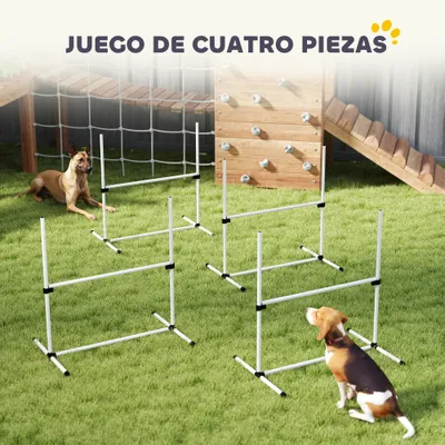 PawHut Set Agilidad para Perro 99x65x94 cm Blanco PawHut Set Agilidad para Perro 99x65x94 cm Blanco