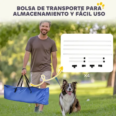 PawHut Set Agilidad para Perro 99x65x94 cm Blanco PawHut Set Agilidad para Perro 99x65x94 cm Blanco
