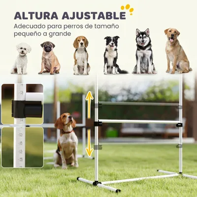 PawHut Set Agilidad para Perro 99x65x94 cm Blanco PawHut Set Agilidad para Perro 99x65x94 cm Blanco