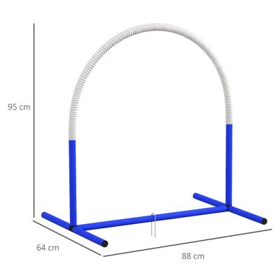 PawHut Conjunto de Entrenamiento 88x64x95 cm Azul y Blanco
