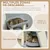 PawHut Árbol para Gato 60x30x76 cm Gris Claro