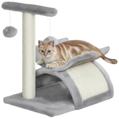 PawHut Árbol para Gato 40x30x43 cm Gris