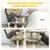 PawHut Escalera para Gato 52x34.5x54 cm Gris PawHut Escalera para Gato 52x34.5x54 cm Gris