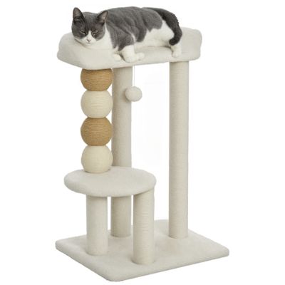 PawHut Árbol para Gato 48.5x40x76 cm Beige