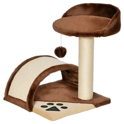 PawHut Árbol para Gato 35.5x37x46 cm Marrón