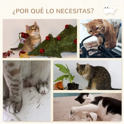 PawHut Estantes para Gato 30x30x96 cm Gris