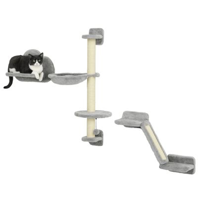 PawHut Estantes para Gato 30x30x96 cm Gris
