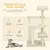 PawHut Árbol para Gato 50x50x100cm Beige PawHut Árbol para Gato 50x50x100cm Beige