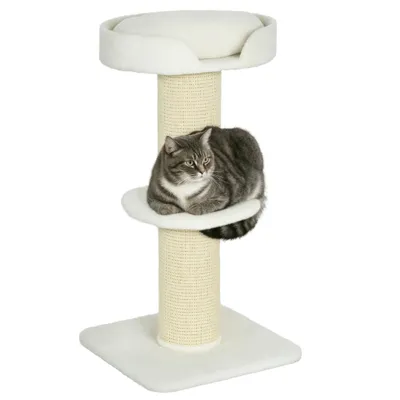 PawHut Árbol para Gato 45x45x91 cm Crema PawHut Árbol para Gato 45x45x91 cm Crema