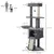 PawHut Árbol para Gato 48x40x127 cm Gris