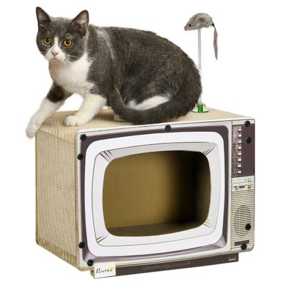PawHut Rascador para Gato 43x23x32.5 cm Arena
