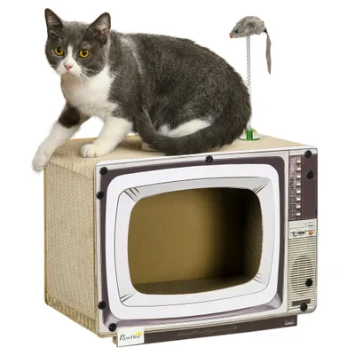 PawHut Rascador para Gato 43x23x32.5 cm Arena