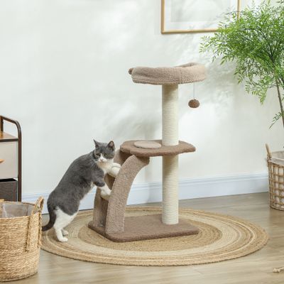 PawHut Árbol para Gato 48x40x88 cm Café