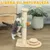 PawHut Rascador para Gato 40x26x56.5 cm Madera Natural