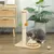 PawHut Rascador para Gato 40x26x56.5 cm Madera Natural