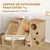PawHut Rascador para Gato 78x66x57 cm Marrón
