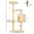 PawHut Árbol para Gato 40x40x114cm Beige
