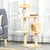 PawHut Árbol para Gato 40x40x114cm Beige