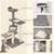 PawHut Árbol para Gato 48.5x48.5x100 cm Beige y gris PawHut Árbol para Gato 48.5x48.5x100 cm Beige y gris