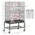 PawHut Jaula para Pájaro 79x49x133 cm Negro PawHut Jaula para Pájaro 79x49x133 cm Negro
