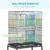 PawHut Jaula para Pájaro 79x49x133 cm Negro PawHut Jaula para Pájaro 79x49x133 cm Negro