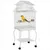 PawHut Jaula para Pájaro 50x49x137 cm Blanco PawHut Jaula para Pájaro 50x49x137 cm Blanco