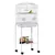 PawHut Jaula para Pájaro 46.5x36x124 cm Blanco PawHut Jaula para Pájaro 46.5x36x124 cm Blanco