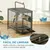 PawHut Jaula para Pájaro 48x38x47.8 cm Negro PawHut Jaula para Pájaro 48x38x47.8 cm Negro