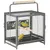 PawHut Jaula para Pájaro 48x38x47.8 cm Negro PawHut Jaula para Pájaro 48x38x47.8 cm Negro