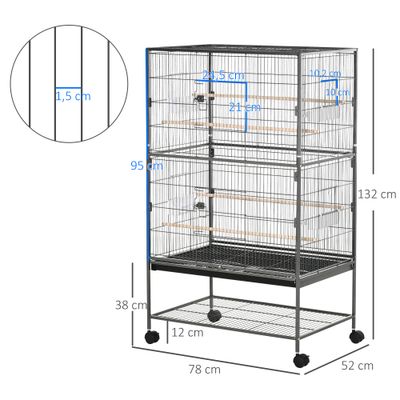PawHut Jaula para Pájaro