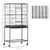 PawHut Jaula para Pájaro 81x48x162.5 cm Negro y Gris PawHut Jaula para Pájaro 81x48x162.5 cm Negro y Gris