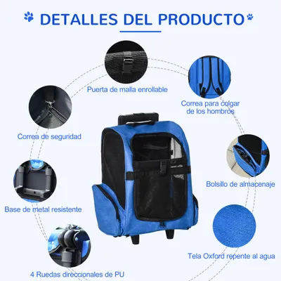 PawHut Transportín Carrito para Mascota PawHut Transportín Carrito para Mascota
