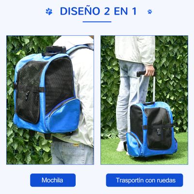 PawHut Transportín Carrito para Mascota