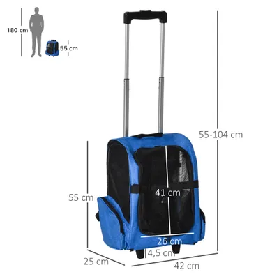 PawHut Transportín Carrito para Mascota PawHut Transportín Carrito para Mascota
