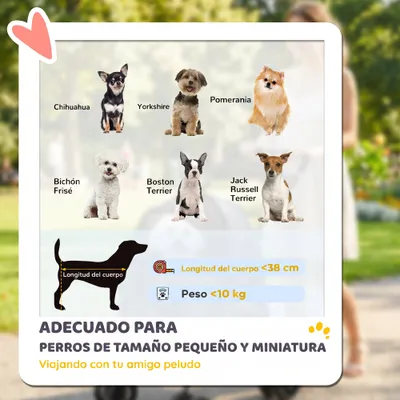 PawHut Cochecito para Mascota 73x50x96 cm Gris