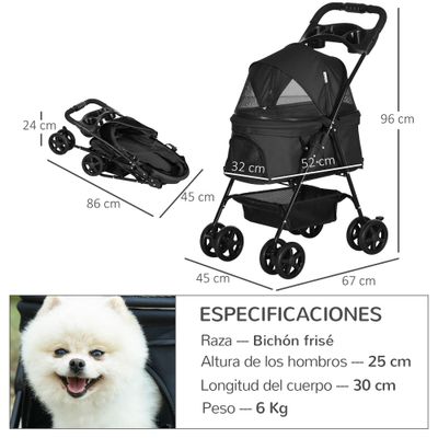 PawHut Cochecito para Perro